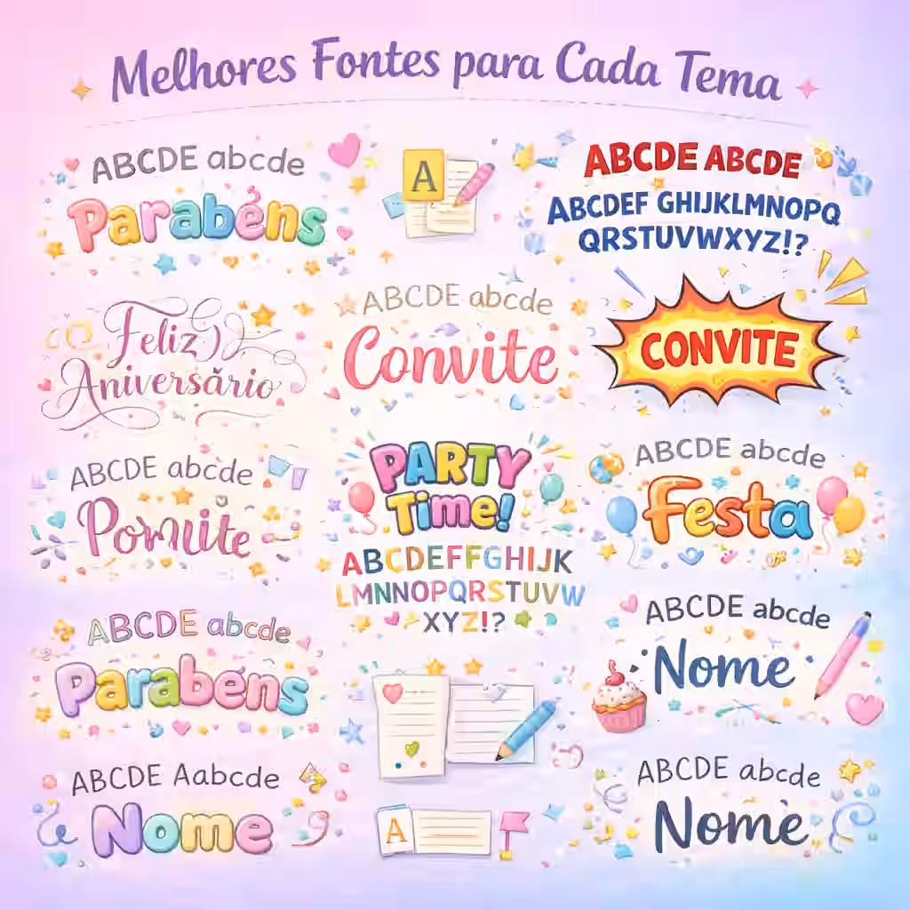 Melhores Fontes para cada tema